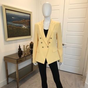 White and Black Yellow Suit Jacket